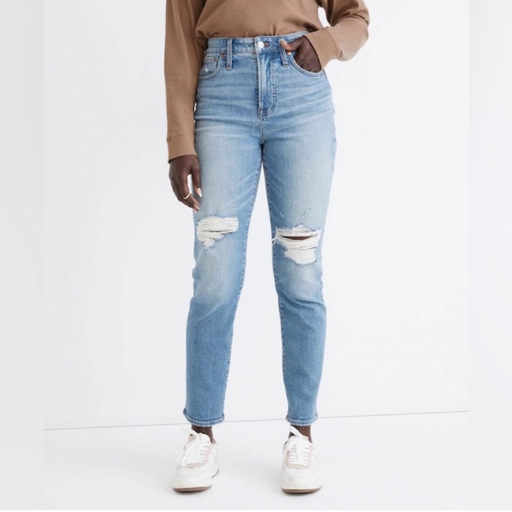 Madewell Tall Curvy Perfect Vintage Jean - Denman Wash: Ripped Edition